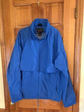 Vintage Eddie Bower Dark Blue Wind-Breaker Size Large